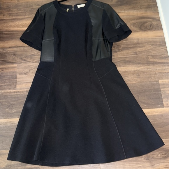 Rebecca Taylor black crepe and leather dress - Picture 17 of 17